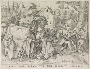 Vuile bruid of de bruiloft van Mopsus en Nisa door Pieter van der Heyden