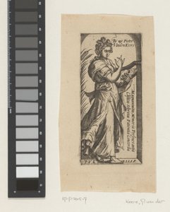 Vrouwelijke personificatie van de deugd (?) door Pieter van der Keere