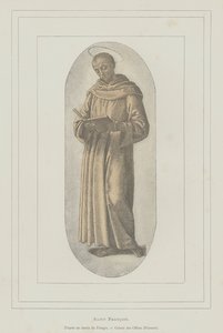 Sint Franciscus van Assisi door Pietro (after) Perugino