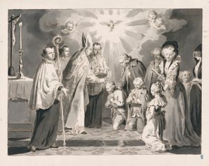 Bevestiging uit De Zeven Sacramenten door Pietro Antonio Novelli