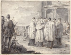 Paulinus, Kardinaal en Patriarch van Aquileia, Verplaatst Zijn Zetel naar Grado door Pietro Antonio Novelli