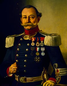 Portret van Italiaanse kolonel door Pietro Baldini