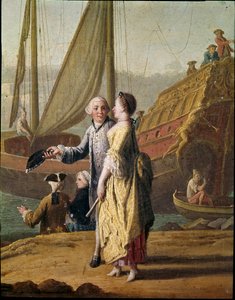 Een reder en een dame (detail)