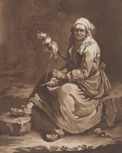De oude werkende vrouw door Pietro Jacopo Palmieri