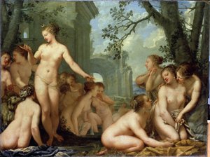 Diana en Callisto door Pietro Liberi