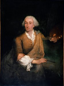 Portret van de schilder Francesco Guardi (1712-1793) op 52-jarige leeftijd door Pietro Longhi