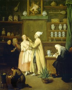 De Apotheker, ca. 1752 door Pietro Longhi