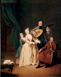 Het familieconcert door Pietro Longhi