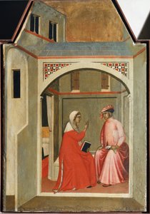Scheiding van Sint Humilitas en haar echtgenoot (detail)