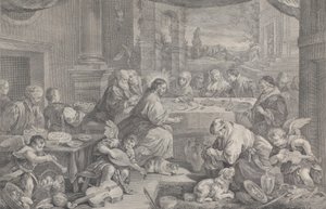 Christus verandert water in wijn op de bruiloft te Kana, 1743-1763