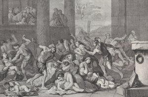 De Slachting van de Onschuldigen, 1730-50 door Pietro Monaco