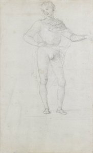 Studie voor een figuur in een Aanbidding der Wijzen door Pietro Perugino