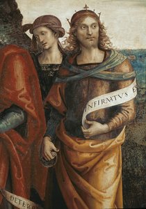 Salomo (detail) door Pietro Perugino