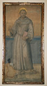 Sint Antonius van Padua en Bartolomeo di Maraglia uit Perugia, circa 1512, geschilderd door Pietro Vannucci, bekend als Perugino, Umbrië, Italië