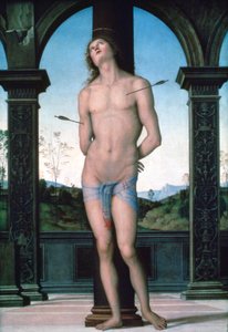 Sint Sebastiaan, ca. 1470-1523 door Pietro Perugino