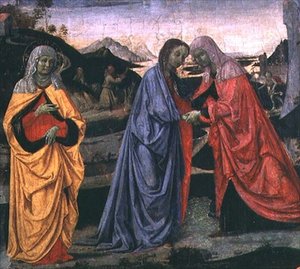 De Visitatie door Pietro Perugino