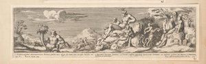 Allegorie op de route tussen Rome en Florence door Pietro Sante Bartoli