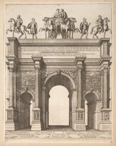 Boog van Septimius Severus te Rome door Pietro Sante Bartoli