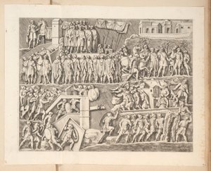 Reliëfs op de Boog van Septimius Severus te Rome door Pietro Sante Bartoli