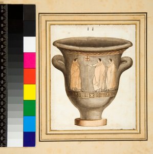 Een roodfigurig vaas door Pietro Santi Bartoli