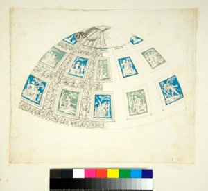 Gewelf van de Villa Madama door Pietro Santi Bartoli