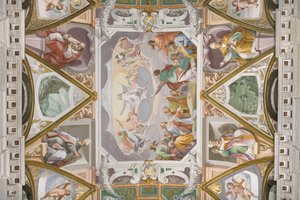 Gewelf met fresco
