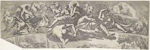 Allegorie van de herfst (boven deel) door Pietro Testa