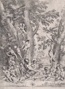 De tuin van liefdadigheid, ca. 1631-1637 door Pietro Testa