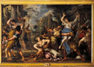 De ontvoering van de Sabijnse maagden door Pietro da Cortona