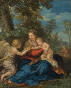 De Heilige Familie rustend tijdens de vlucht naar Egypte door Pietro da Cortona