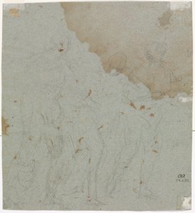 Schets voor Lot en zijn dochters door Pietro da Cortona