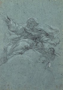 Studie van God de Vader door Pietro da Cortona