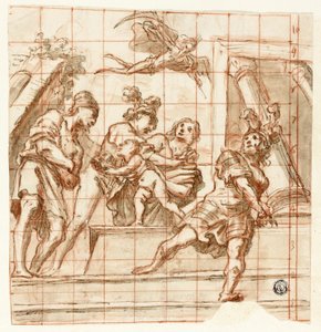 Allegorische scène met Vader Tijd door Pietro della Vecchia