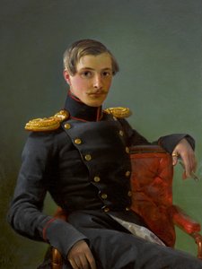 Portret van Andrei Nikolaevich Karamzin door Pimen Nikitich Orlov