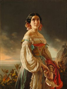 Portret van prinses Lina Gagarina