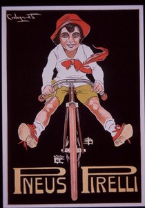 Pirelli fiets advertentie door Plinio Codognato