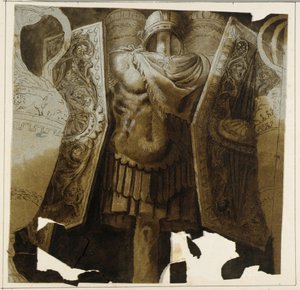 Tekening door Polidoro da Caravaggio