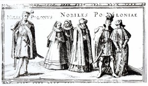 Poolse adel (gravure) door Polish School