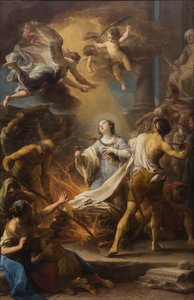 Martelaarschap van de heilige Lucy Pompeo Girolamo Batoni door Pompeo Batoni
