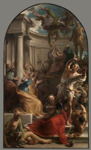 De val van Simon Magus door Pompeo Batoni