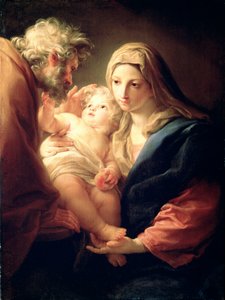 De Heilige Familie door Pompeo Batoni