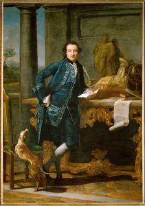 Charles John Crowle, een heer die naar Italië kwam op zijn "Grand Tour" ... door Pompeo Girolamo Batoni