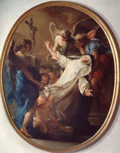 Extase van Sint Catharina van Siena door Pompeo Girolamo Batoni