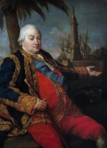 Portret van Pierre Andre de Suffren de Saint Tropez, baljuw van Suffren (1729-1788), viceadmiraal, in groot uniform van marineofficier