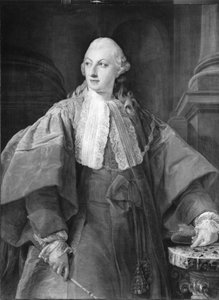 Portret van prins Abbondio Rezzonico als senator van Rome door Pompeo Girolamo Batoni