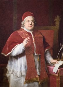 Portret van paus Clemens XIII door Pompeo Girolamo Batoni