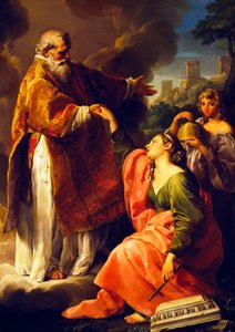 San Marino verheft de Republiek, door Pompeo Batoni