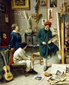 Het atelier van de kunstenaar
