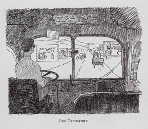 Busvervoer (litho)