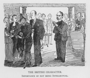 Het Britse Karakter, Belang van niet Intellectueel zijn (litho)